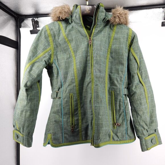 Obermeyer Ski Parka Jacket Women Size 10 Removable Hood Dolly Jacket - Picture 1 of 16